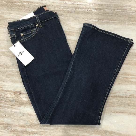 7 For All ManKind High Waist Slim Kick - Sz 31 - Picture 2 of 12